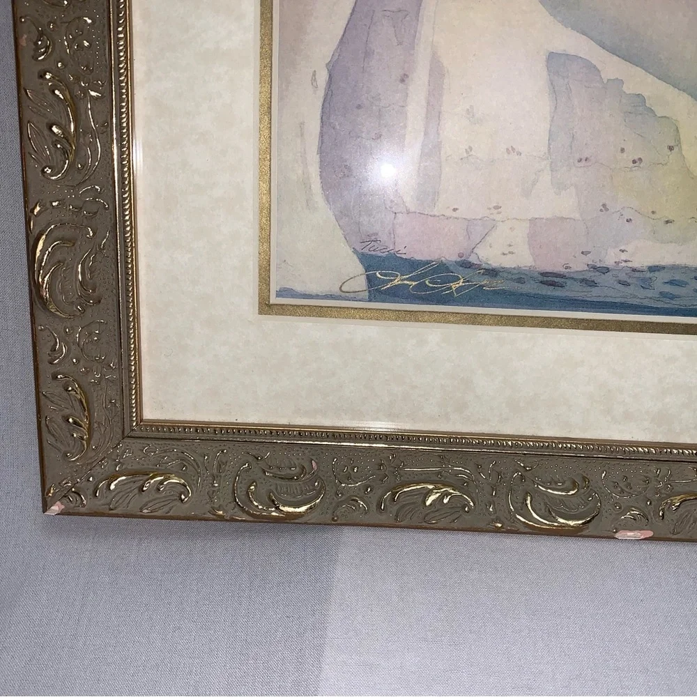 🆕 Vintage Angel Kissing Baby Framed Wall Art Print Home Decor Nursery Newborn